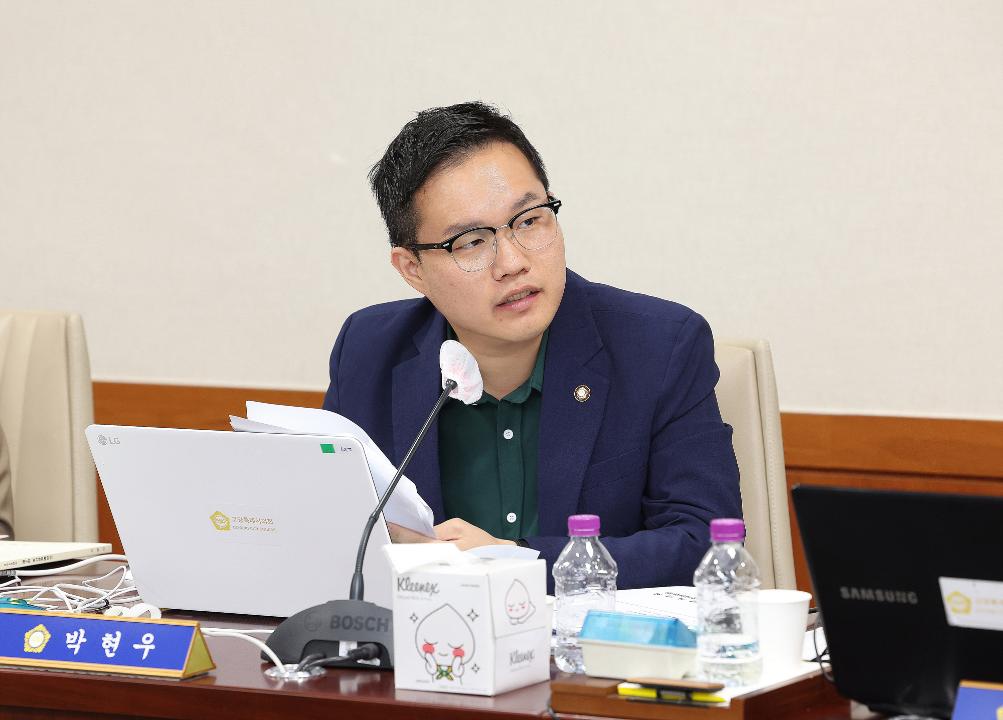 '20241007_[9대]제289회 고양특례시의회 임시회_문화복지위원회' 게시글의 사진(16) '박현우 (1).jpg'