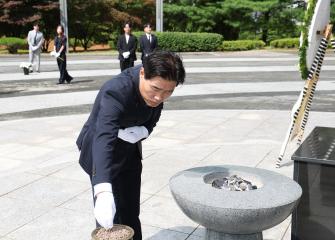 20240705_[9대]제9대 고양특례시의회 후반기 의장단,원내대표의원,상임위원장 현충탑 참배