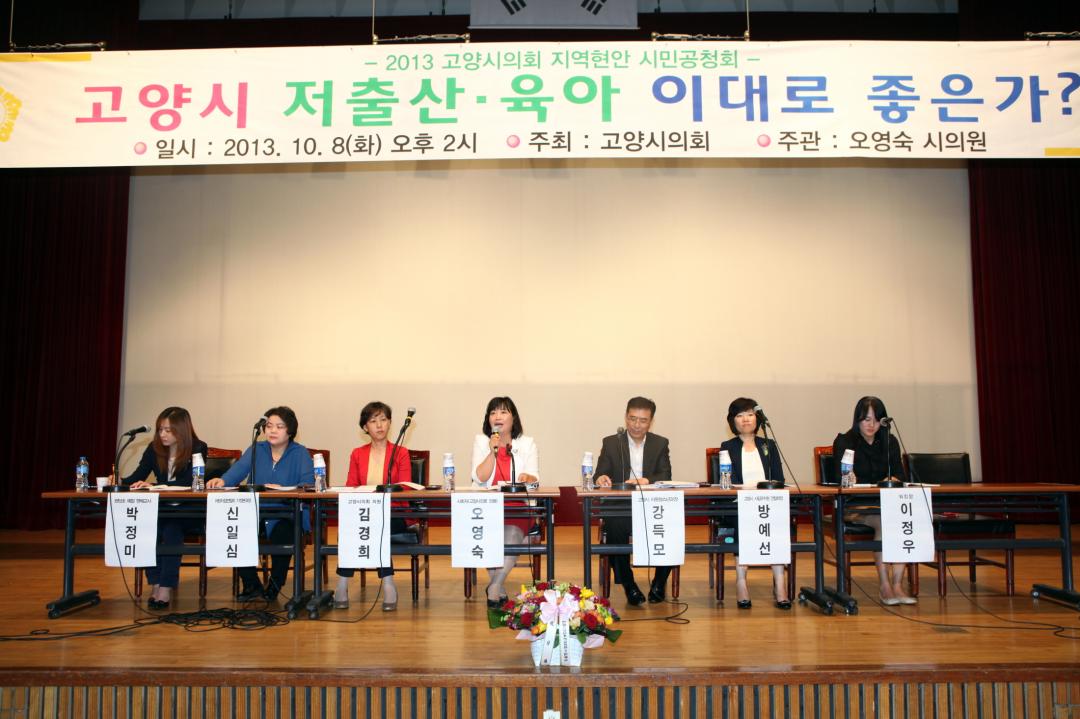 [6대] 2013 고양시의회 지역현안 시민공청회_오영숙 (2013.10.08)